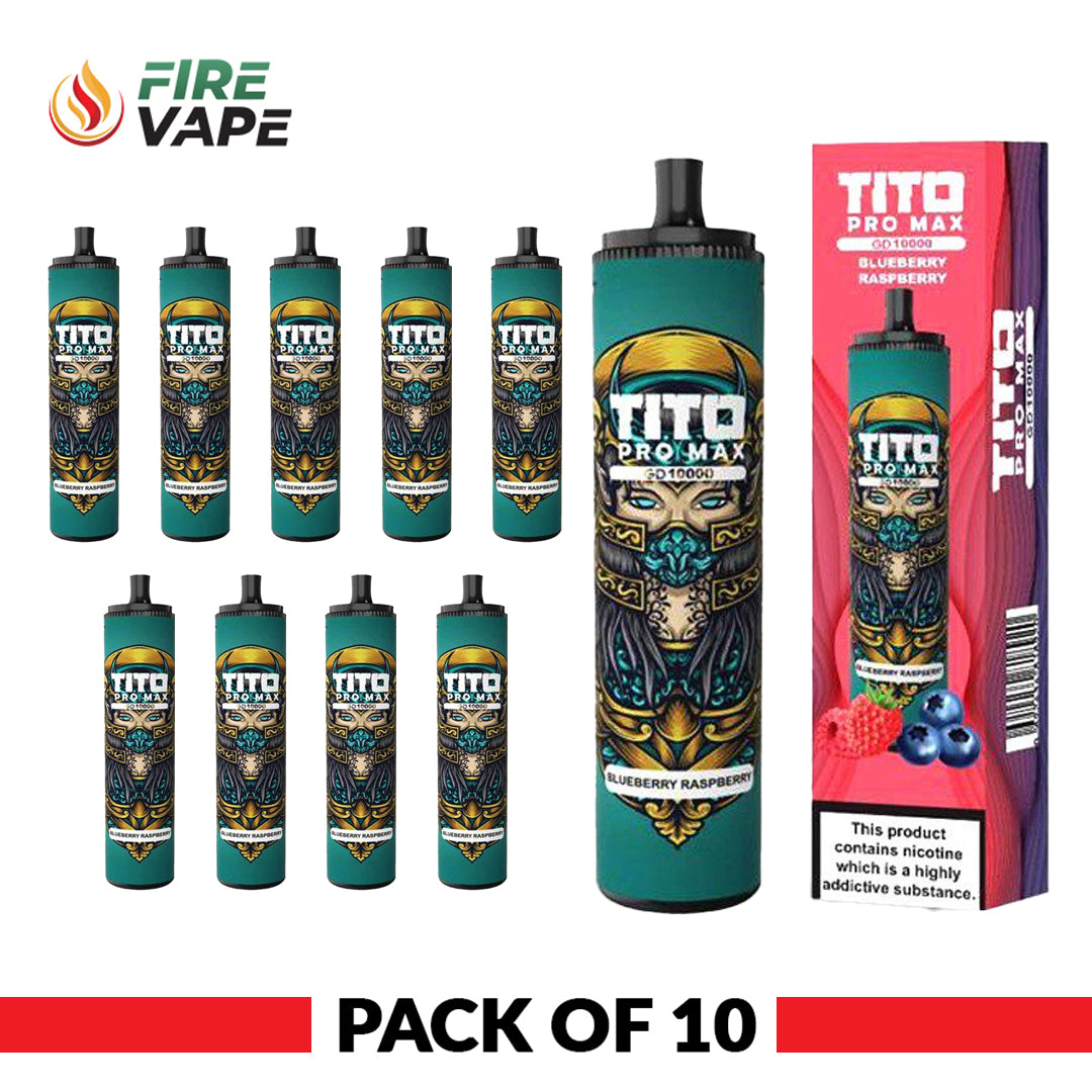 Tito Pro Max GD 10000 Disposable Vape Pod (Pack of 10)