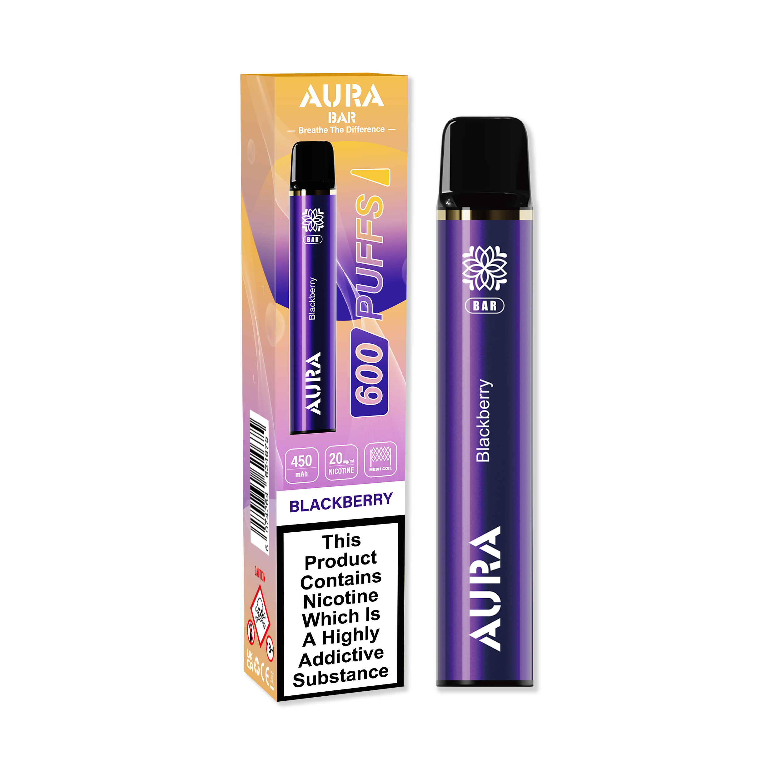 Aura Bar 600 Puffs Disposbale Vape