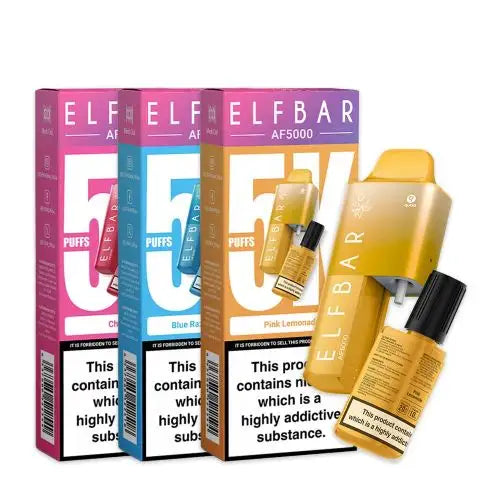 Elf Bar AF5000 Disposable Vape Kit (Pack of 5)