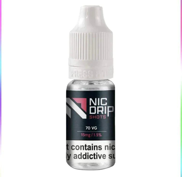 NIC DRIP - 70VG - 15MG - NICOTINE SHOT - BOX OF 120