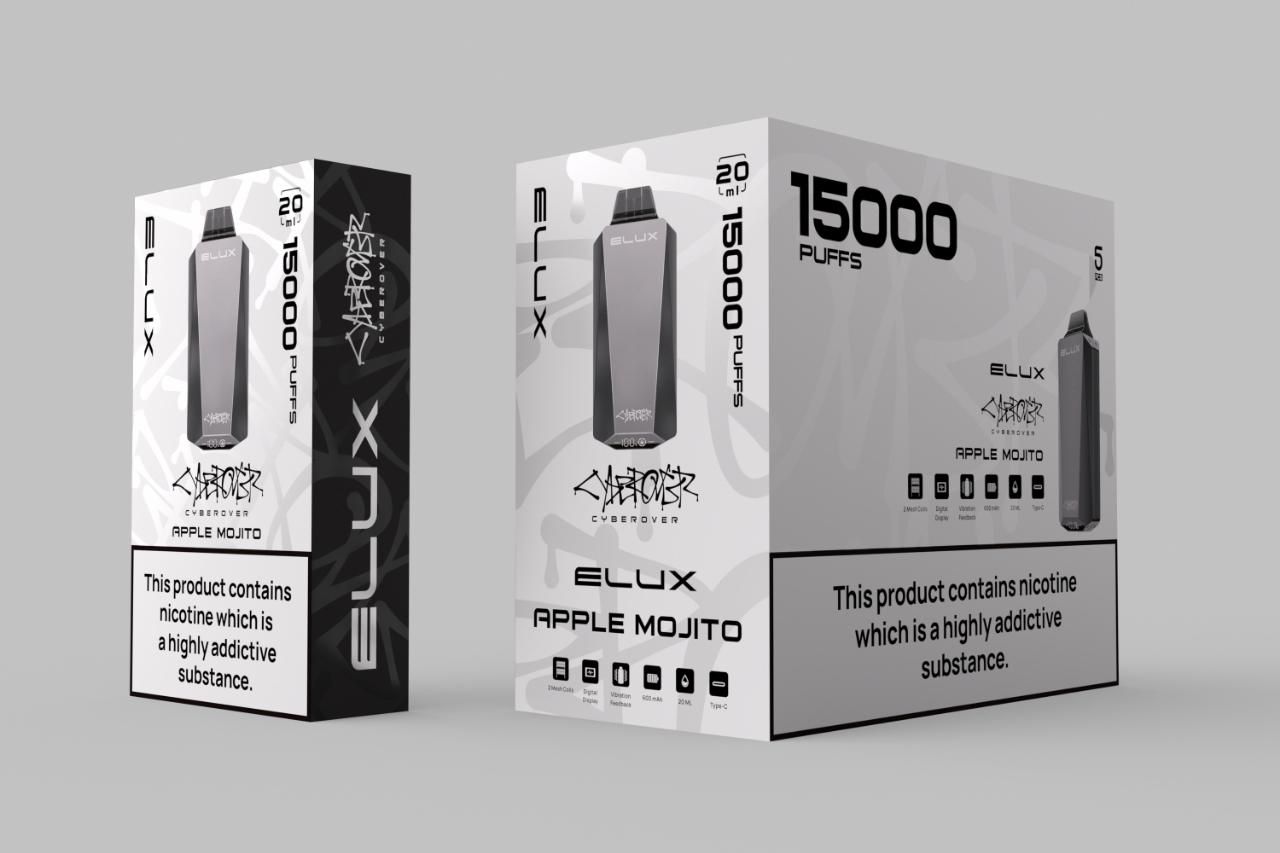 Elux Cyberover 15000 Puffs Pack of 10