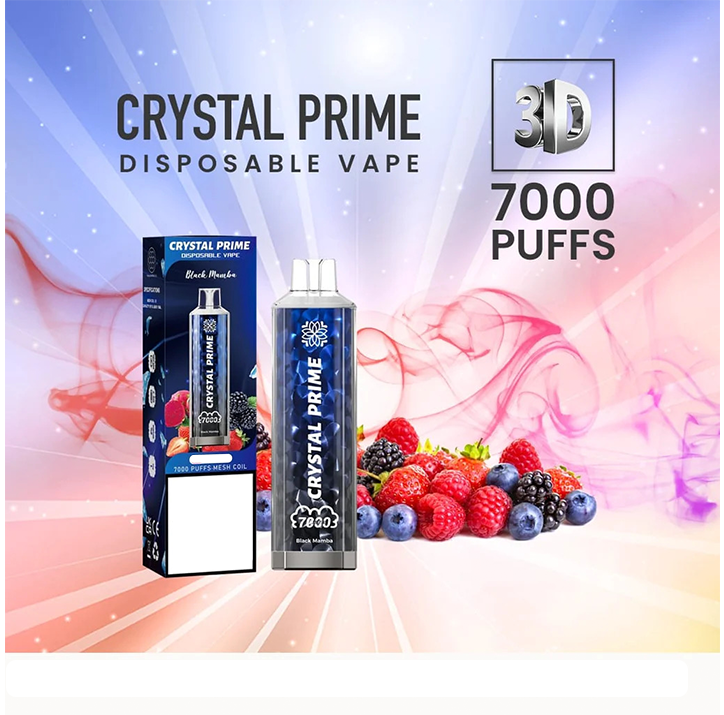 Crystal Prime 7000 Disposable Vape Puff Pod Device (Pack of 10)