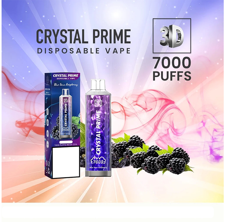 Crystal Prime 7000 Disposable Vape Puff Pod Device (Pack of 10)
