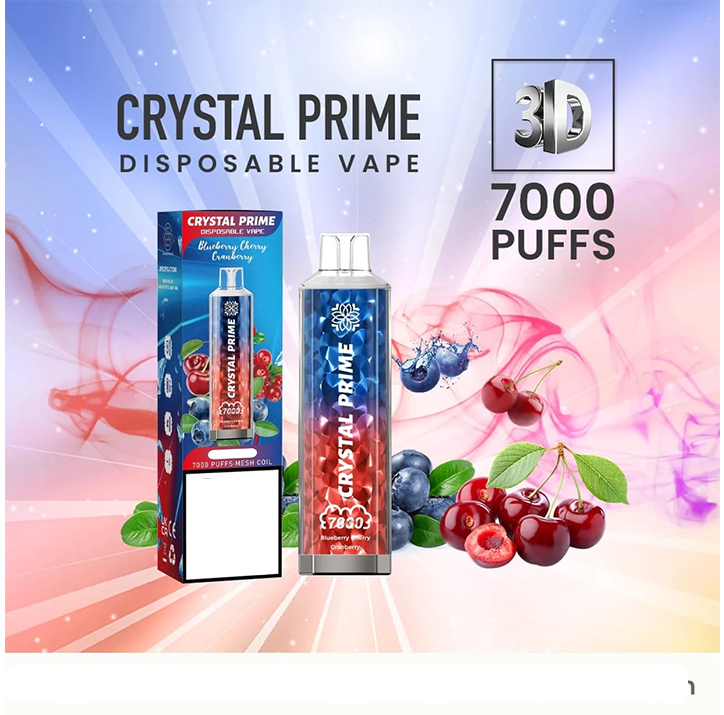 Crystal Prime 7000 Disposable Vape Puff Pod Device (Pack of 10)