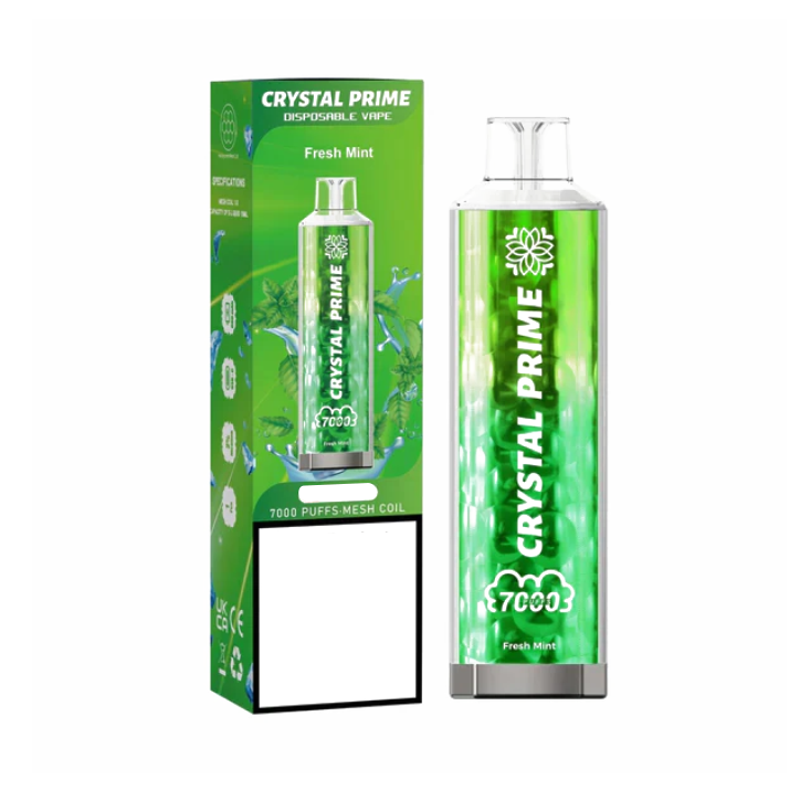 Crystal Prime 7000 Disposable Vape Puff Pod Device (Pack of 10)