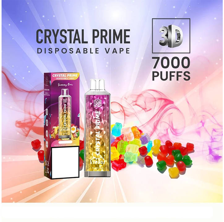Crystal Prime 7000 Disposable Vape Puff Pod Device (Pack of 10)
