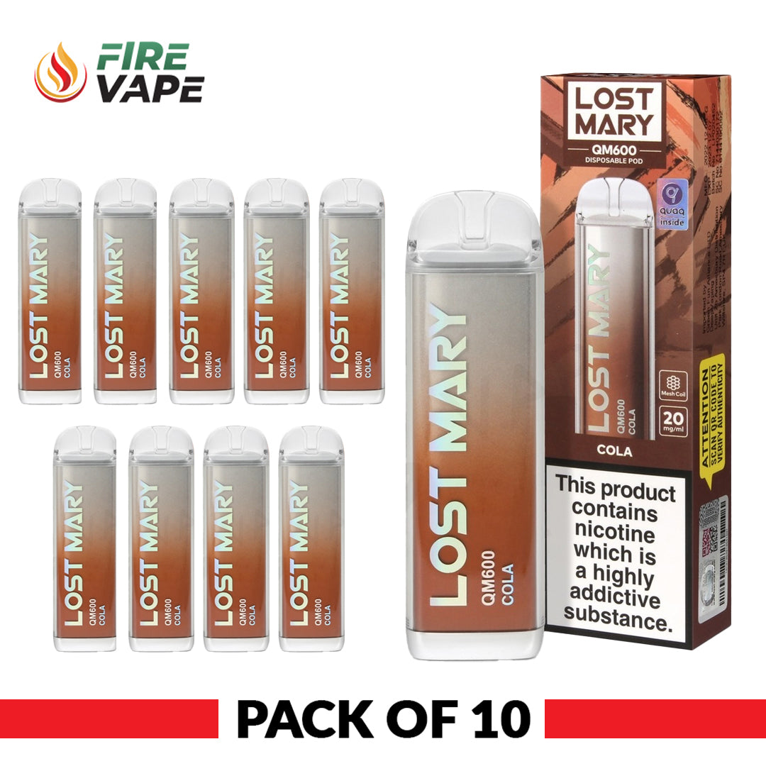 Lost Mary QM600 Disposable Vape Pod Pack of 10