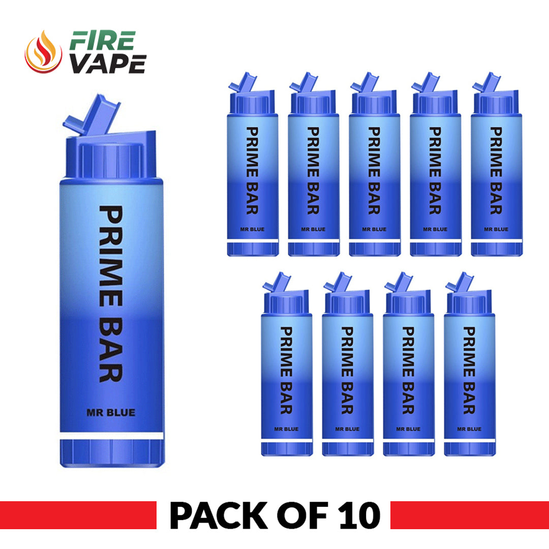 Prime Bar 8000 Disposable Vape Pod Device Pack of 10