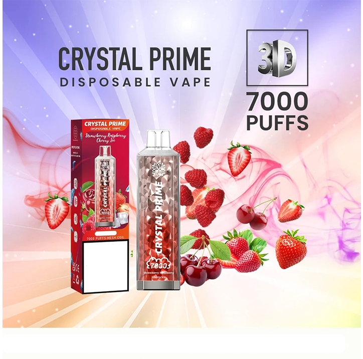 Crystal Prime 7000 Disposable Vape Puff Pod Device (Pack of 10)