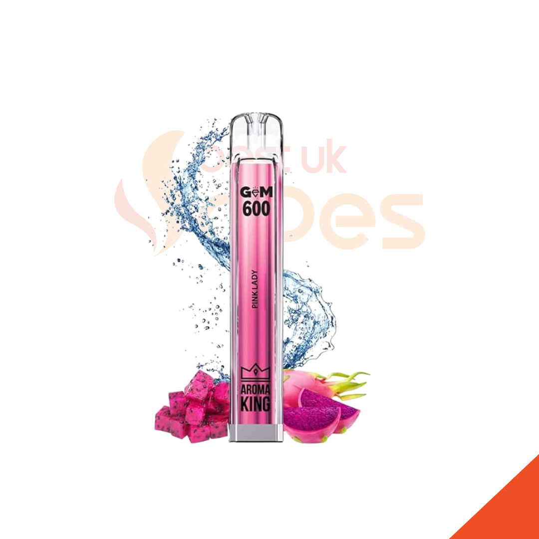 Aroma King Gem 600 Disposable Vape Pod Pack of 10