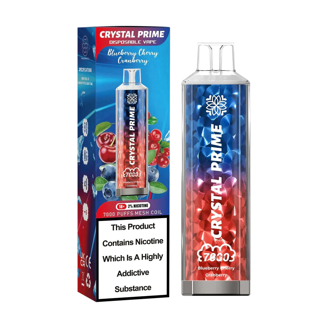 Crystal Prime 7000 Puffs Disposable Vape