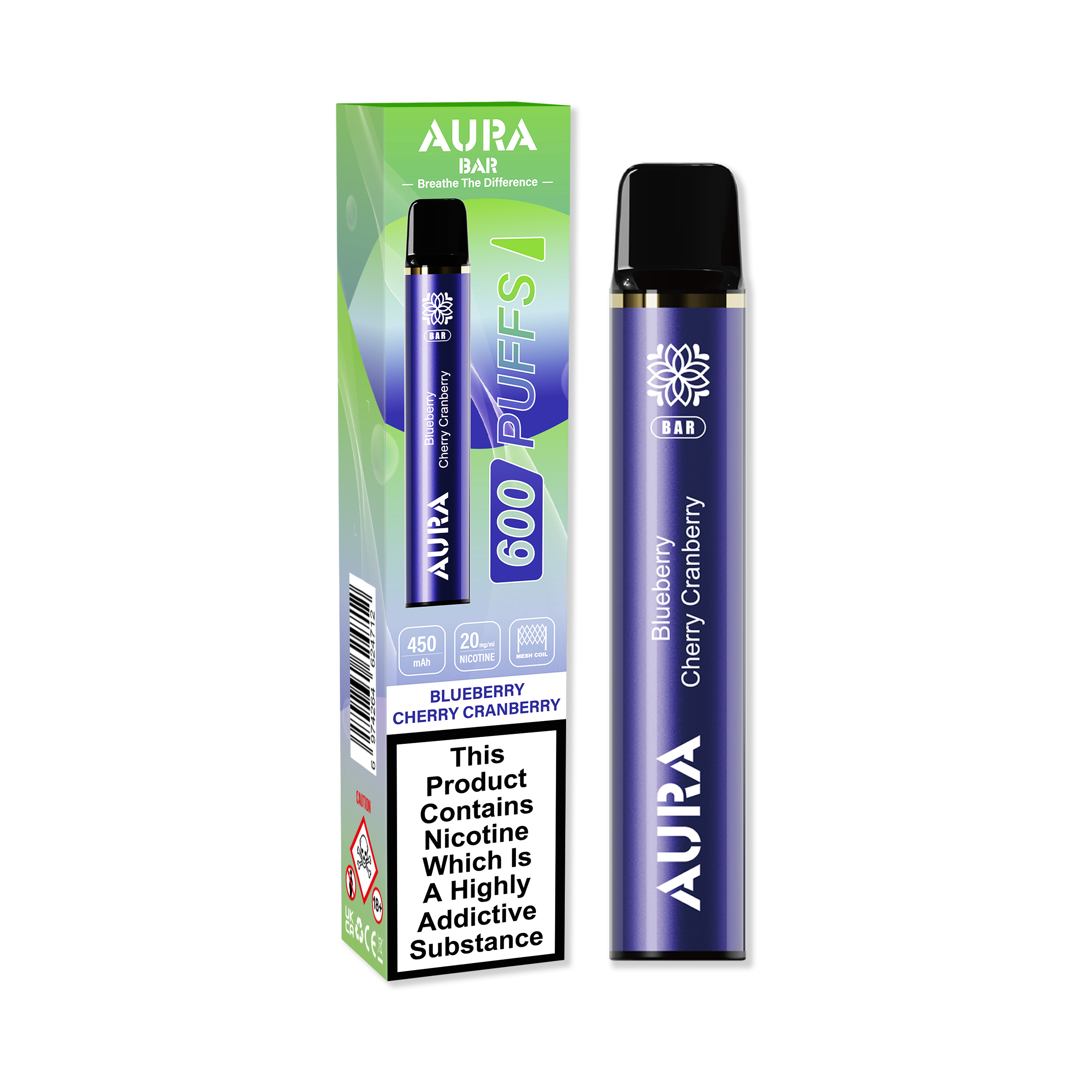 Aura Bar 600 Puffs Disposbale Vape