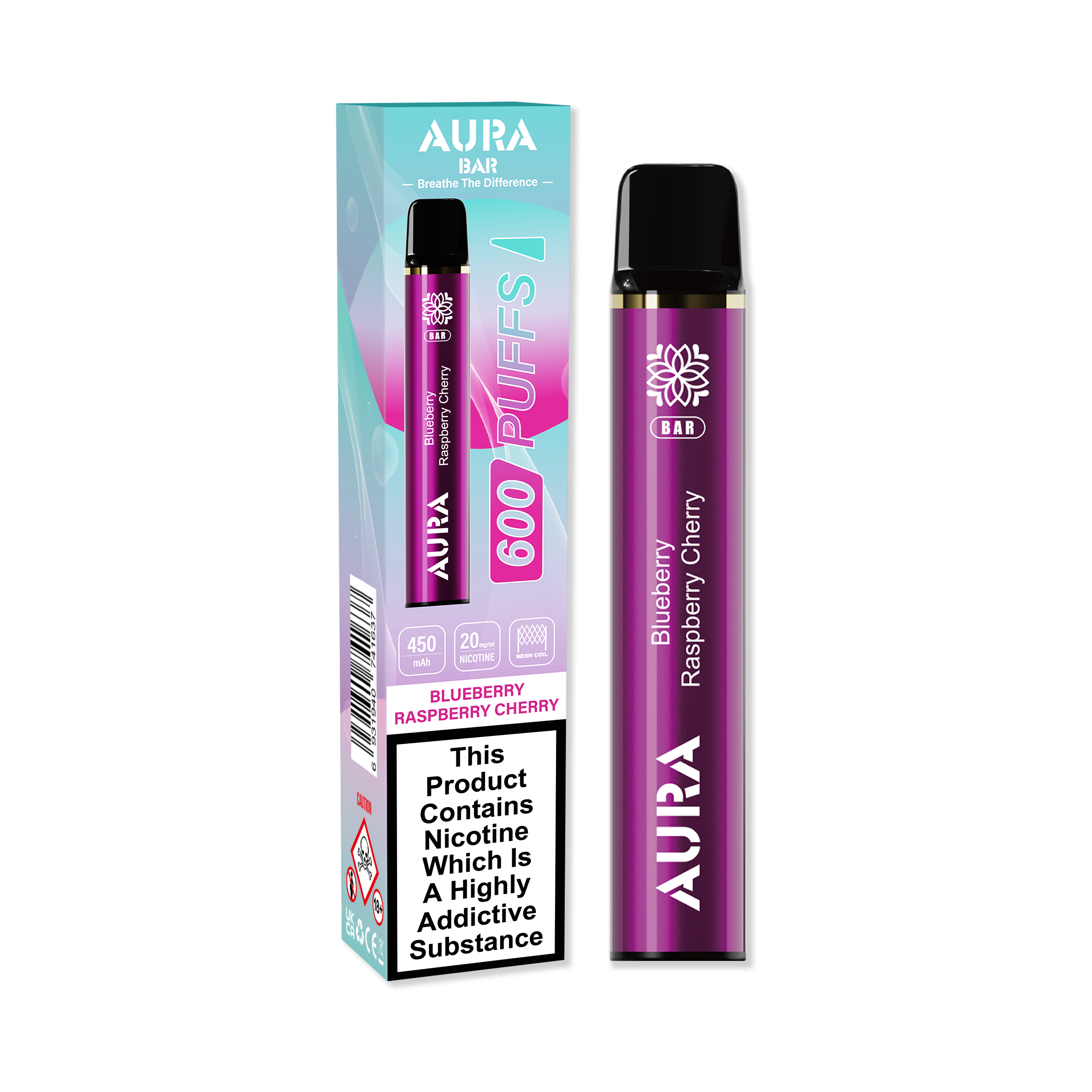 Aura Bar 600 Puffs Disposbale Vape