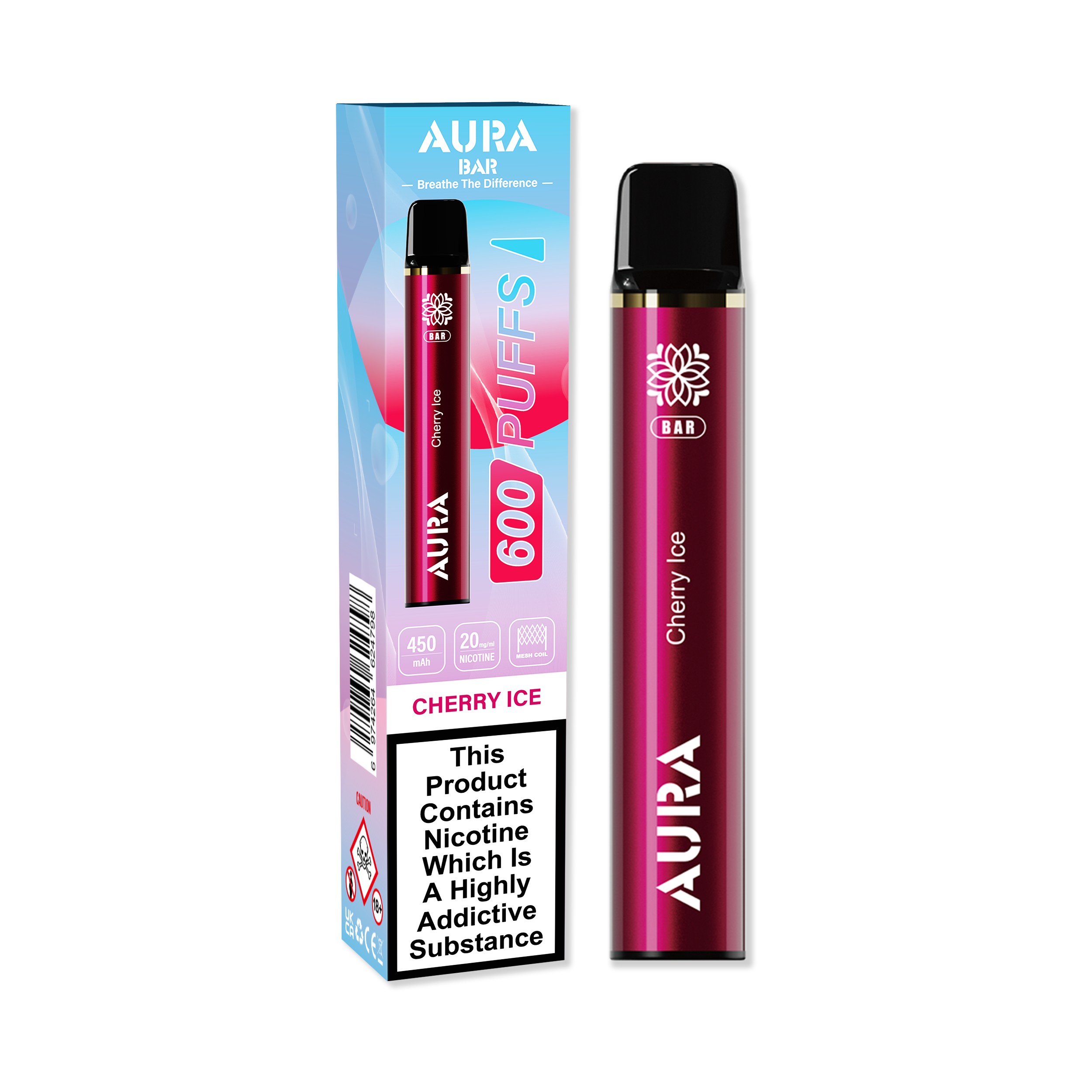 Aura Bar 600 Puffs Disposbale Vape