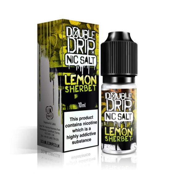 Lemon Sherbet Nic Salt by Double Drip.  - 10ml