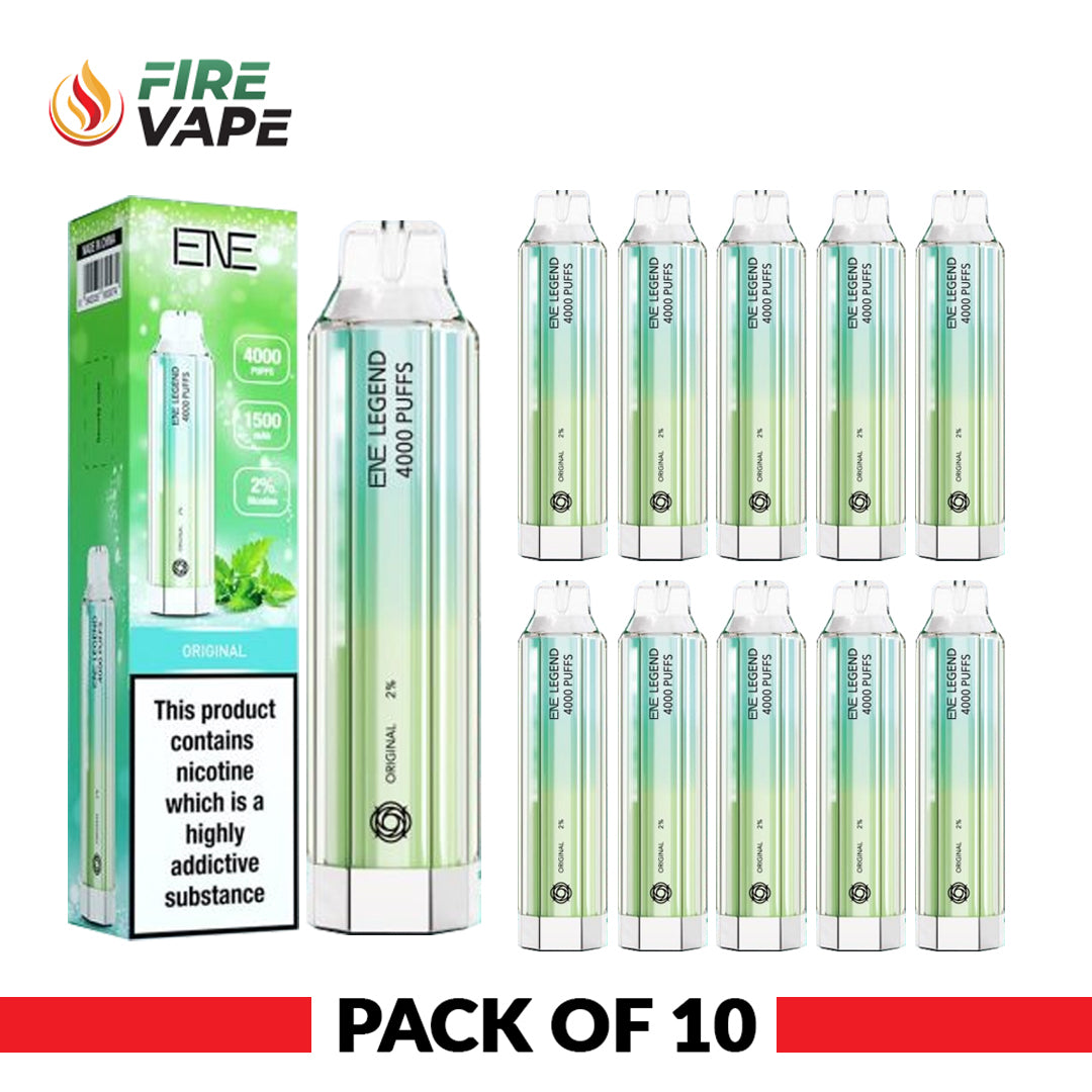 ENE Elux Legend 4000 Puffs Disposable Vape - (Pack of 10)
