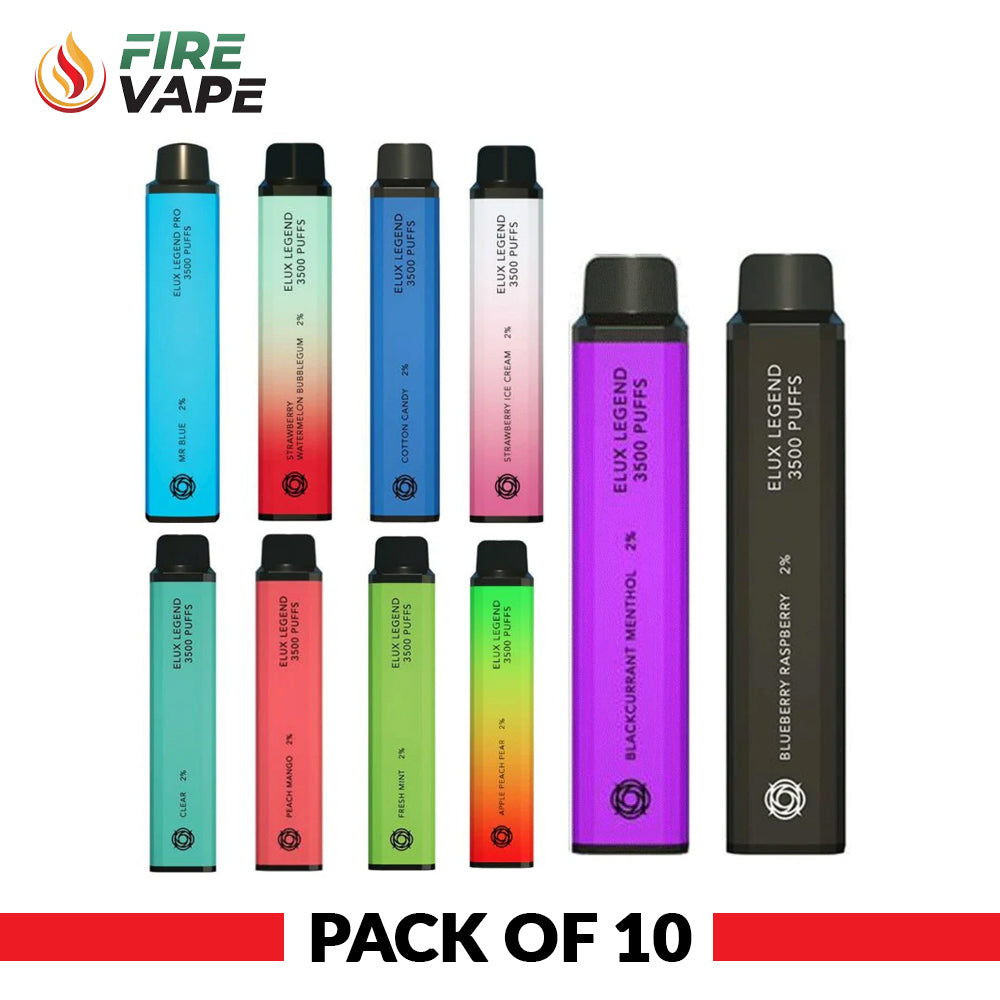 Elux Legend 3500 Puffs Disposable Vape (Pack of 10)