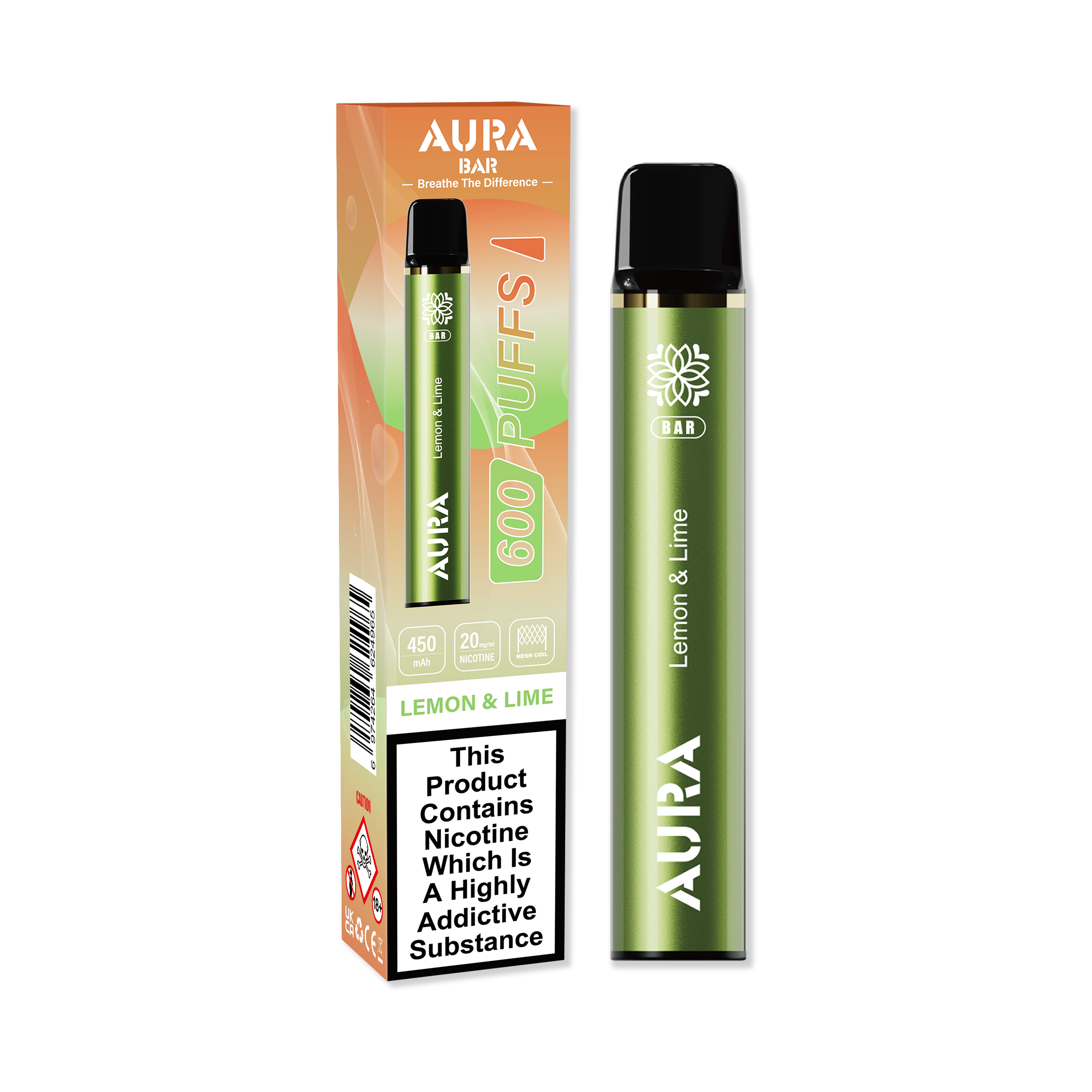 Aura Bar 600 Puffs Disposbale Vape