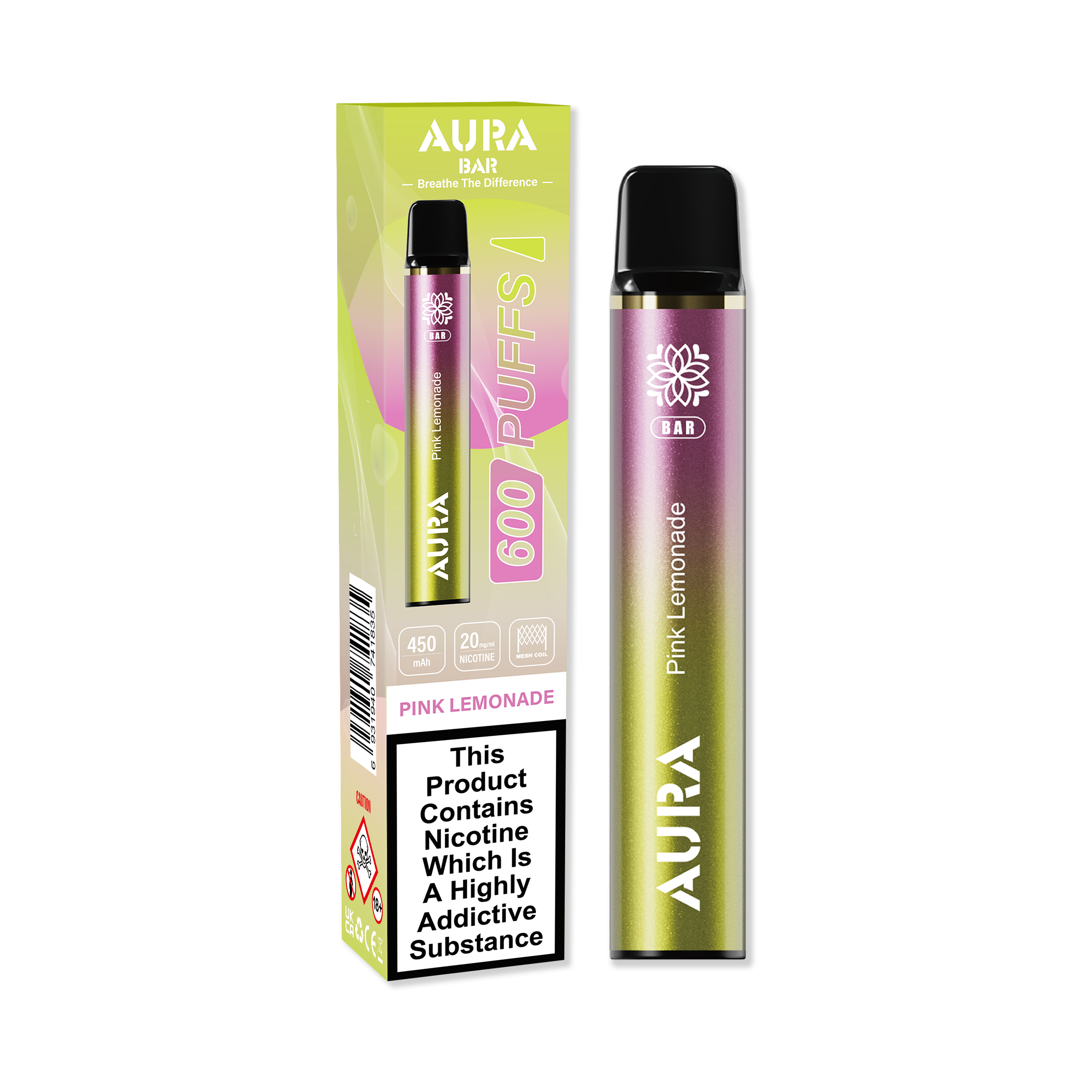 Aura Bar 600 Puffs Disposbale Vape