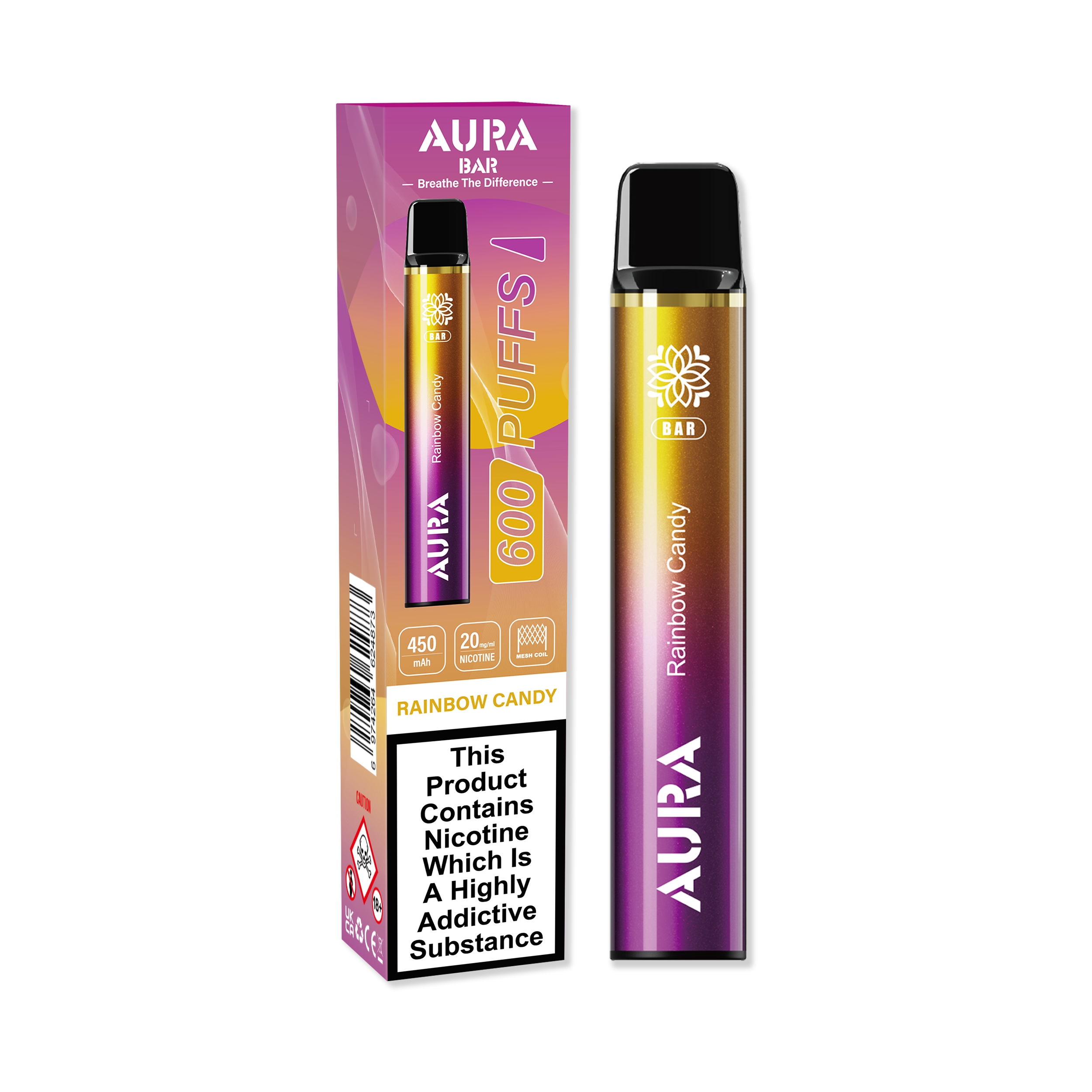 Aura Bar 600 Puffs Disposbale Vape