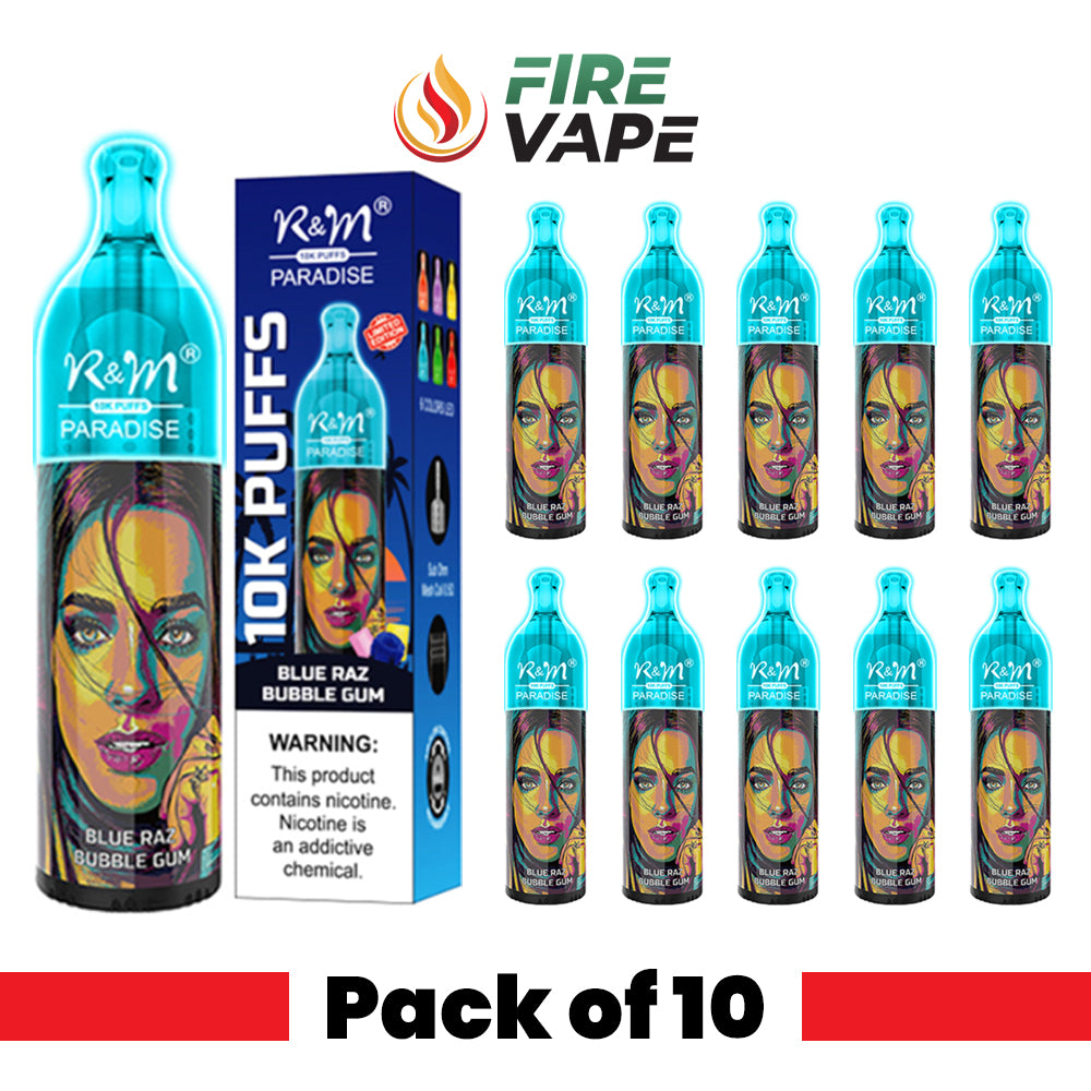 R&M Paradise 10000 Puffs Disposable Vape (Pack of 10)