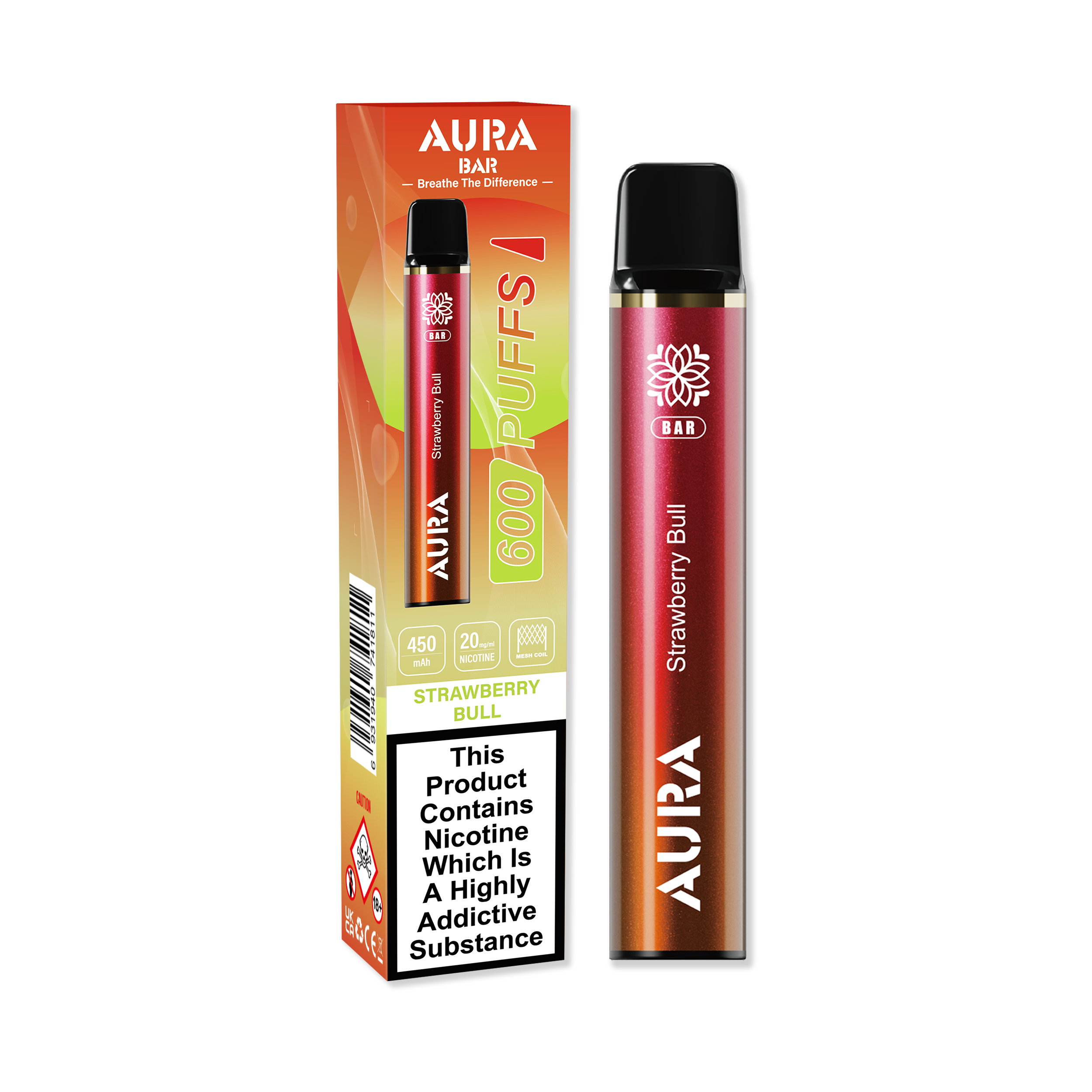 Aura Bar 600 Puffs Disposbale Vape