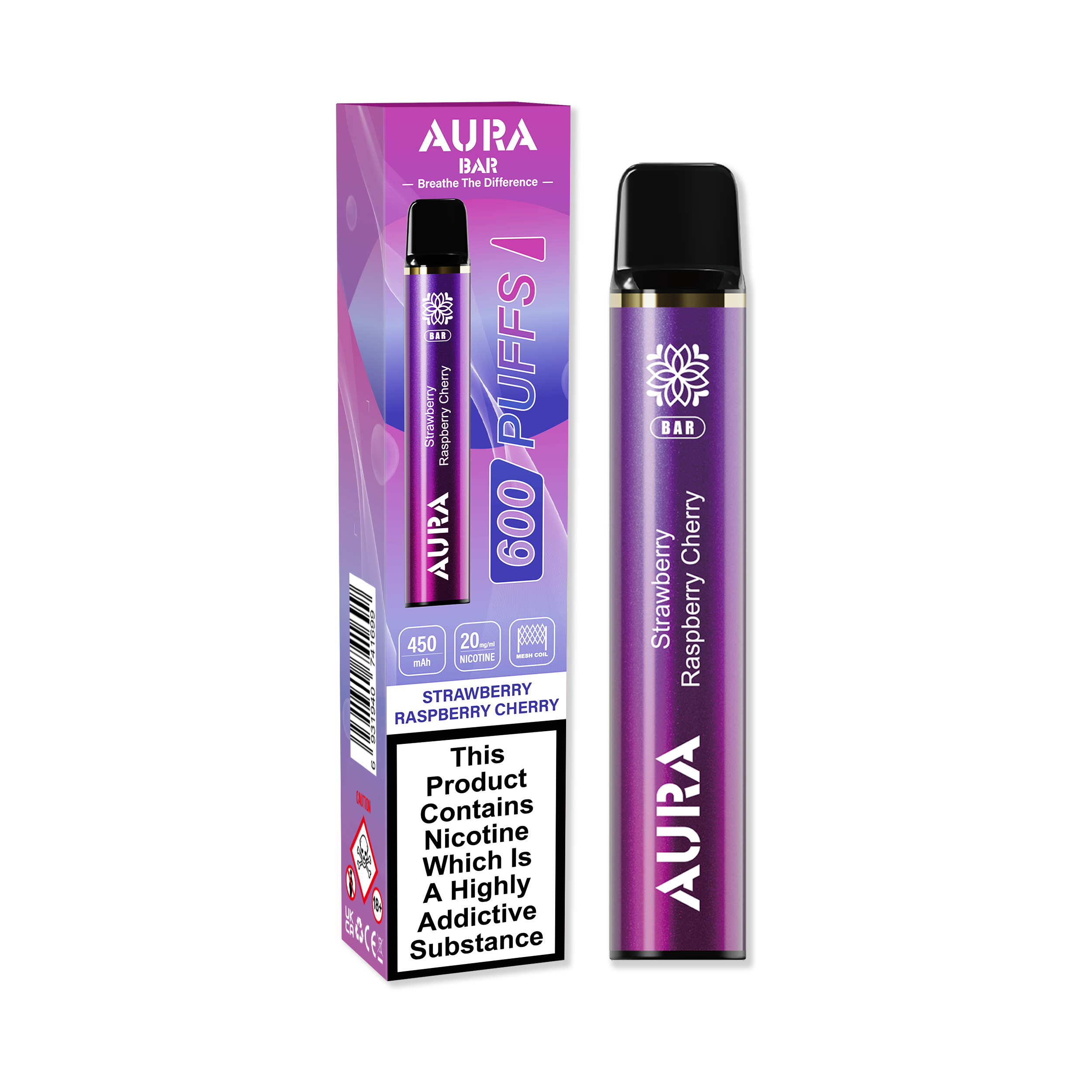 Aura Bar 600 Puffs Disposbale Vape