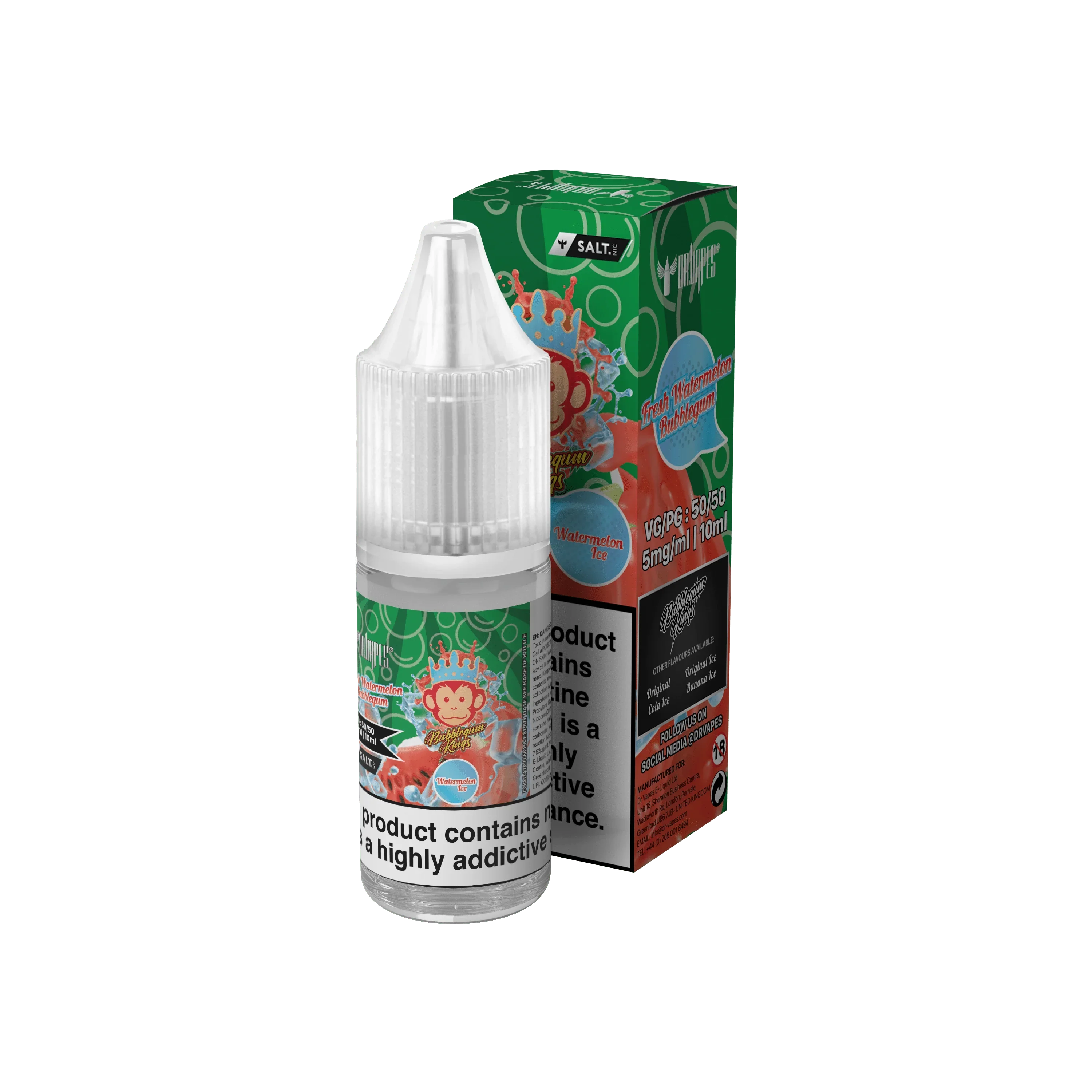 Bubblegum Kings Watermelon Ice 10ml Salt