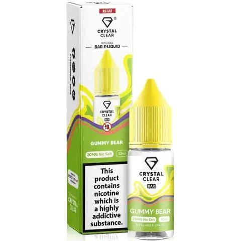 Crystal Clear Nic Salts 10ml- Pack of 10 - #Simbavapeswholesale#