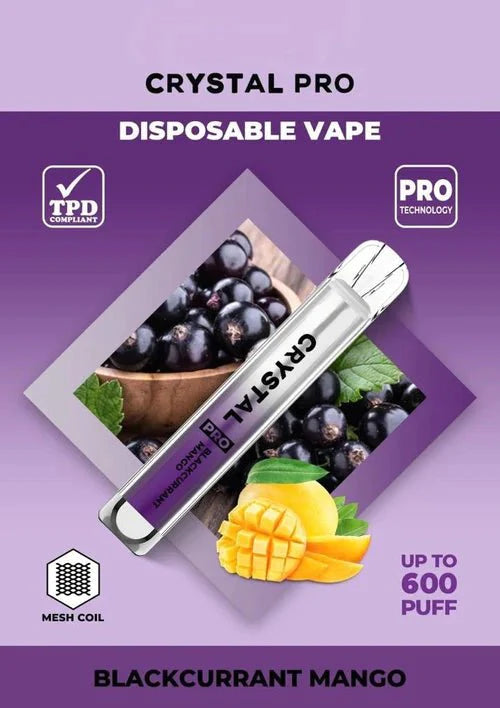 Crystal Pro Bar 600 Puffs Disposable Vape (Pack of 10)