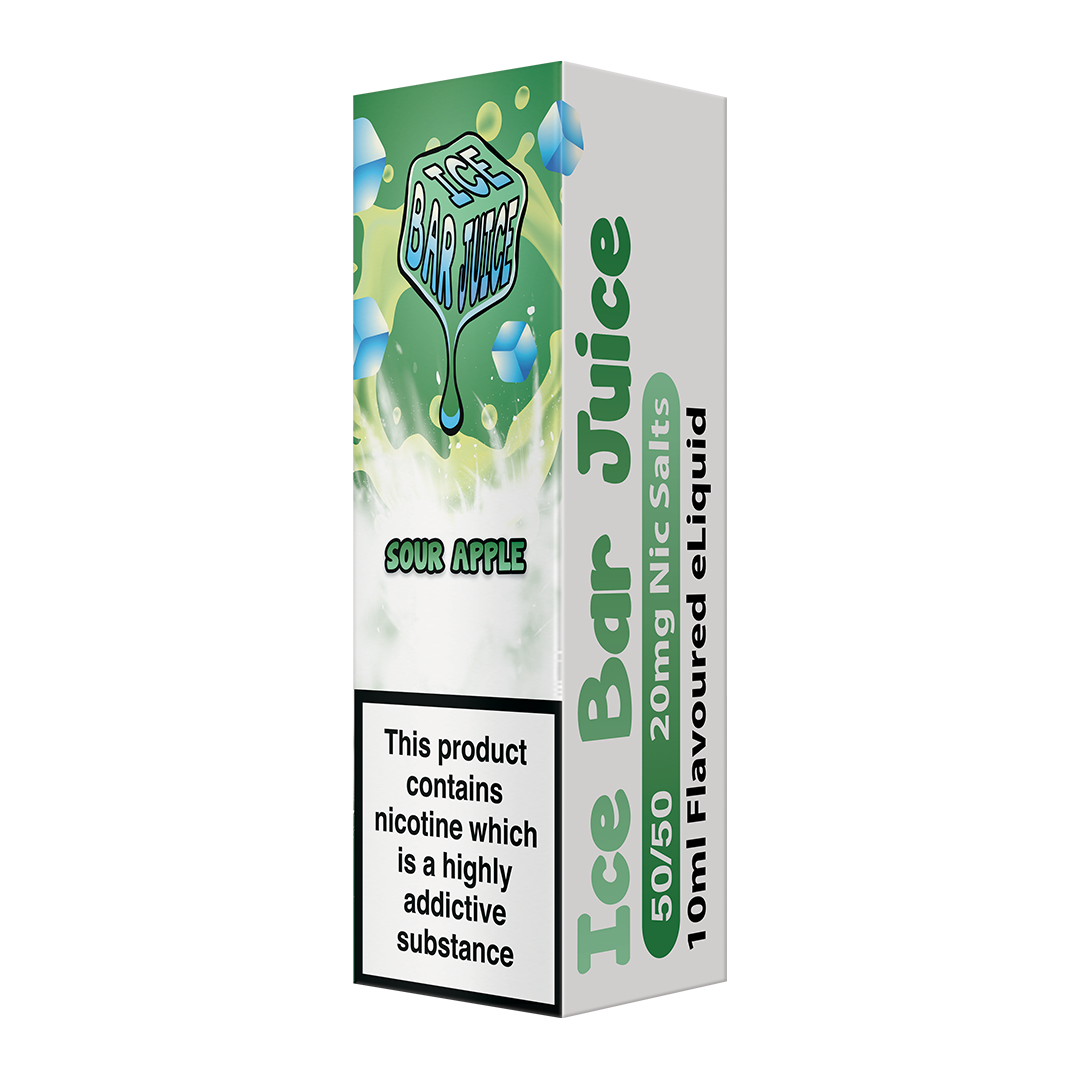 Ice Bar Juice Salts - 10mg or 20mg - Sour Apple