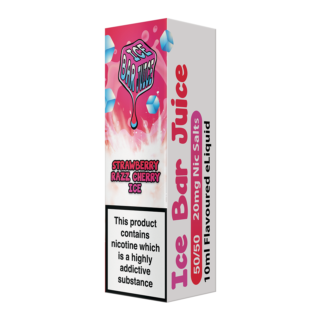 Ice Bar Juice Salts -10mg or 20mg - Strawberry Razz Cherry Ice