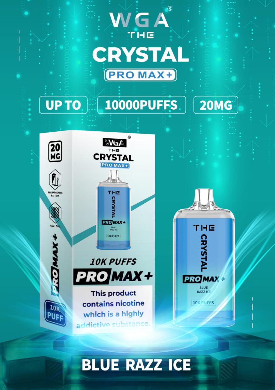 The Crystal Pro Max + 10000 Puffs Disposable Vape 0mg Nicotine - Pack Of 10