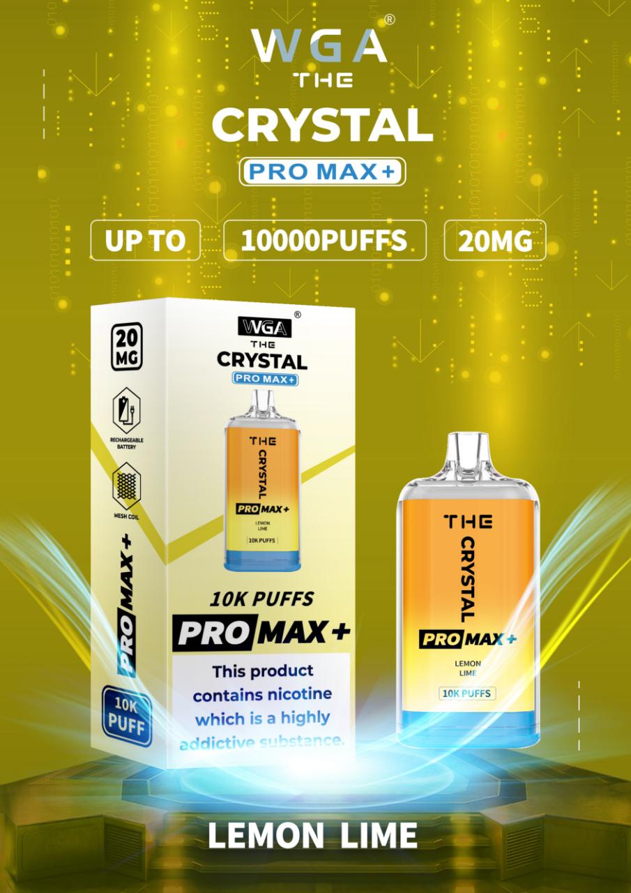 The Crystal Pro Max + 10000 Puffs Disposable Vape 0mg Nicotine
